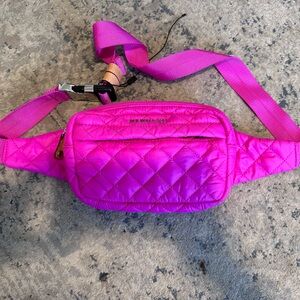 MZ Wallace Metro Belt Bag Hot Pink NWOT